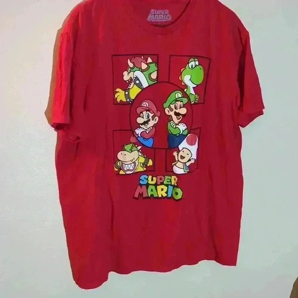 Super Mario T-shirt, red size 2XL - Picture 2 of 6